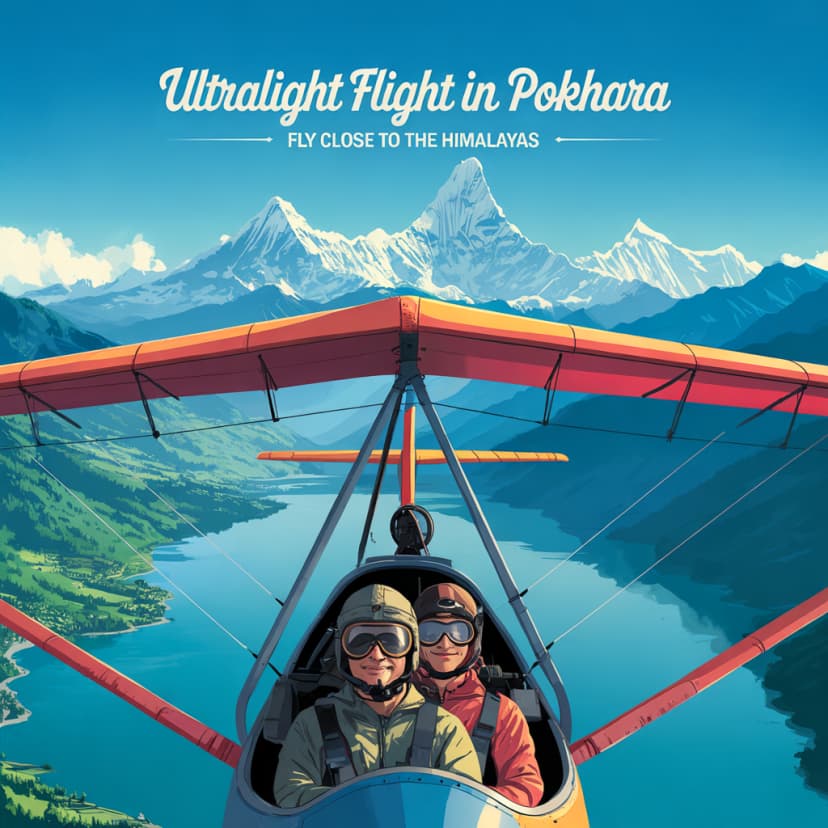 Ultralight Flight in Pokhara: Fly Close to the Himalayas - Featured image
