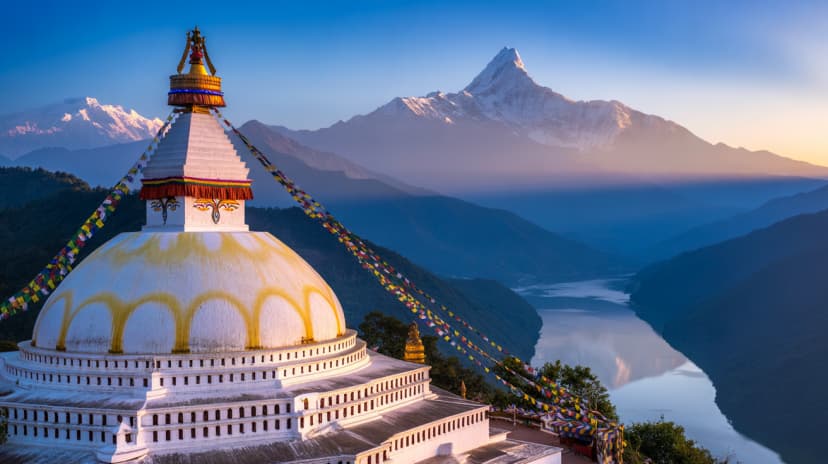 Shanti Stupa (Peace Pagoda): A Hilltop Beacon of Peace in Pokhara - <p>“Above the clouds and beyond the chaos, peace waits in white.” Overlooking...